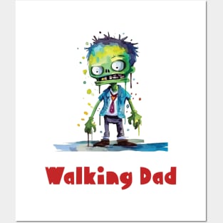 Walking Dad, Halloween Humor Posters and Art